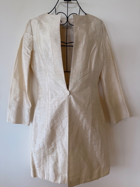 Khandoma Jackets & Blazers - Raw Silk Mid Length Jacket